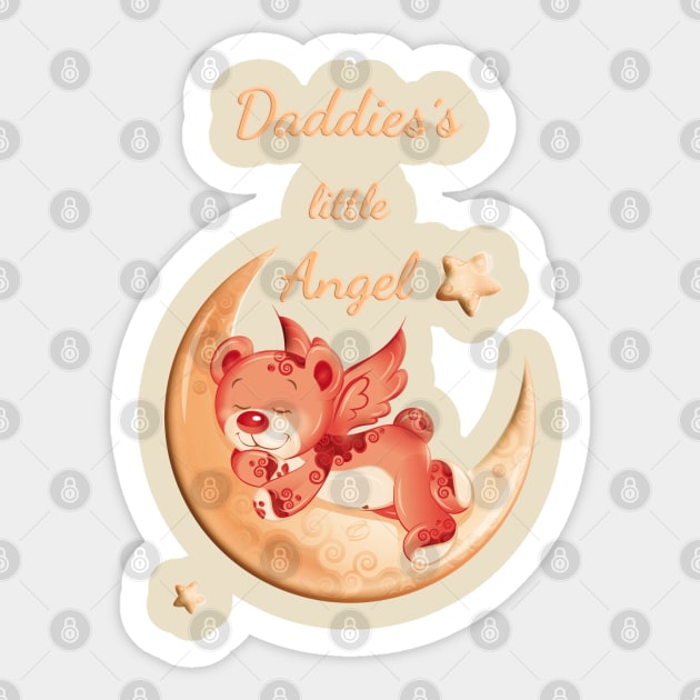 Daddies´s little angel Sticker by Cavaleyn Designs